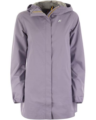K-Way Sophie Stretch - Hooded Jacket - Purple