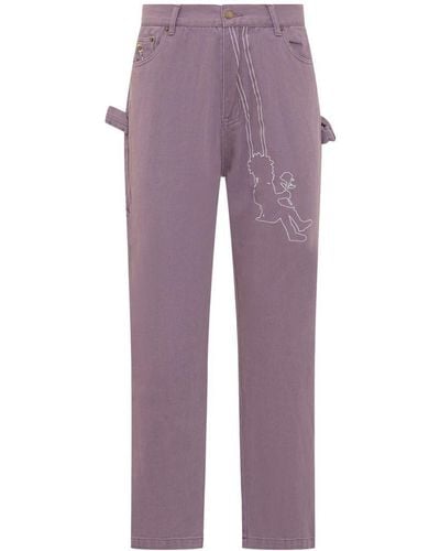 Kidsuper Swingset Jeans - Purple