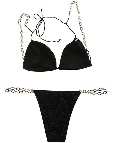 Oséree Lumiere O Chain Bikini - Black
