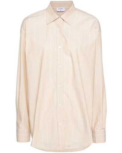 Filippa K Striped Cotton Shirt - Natural