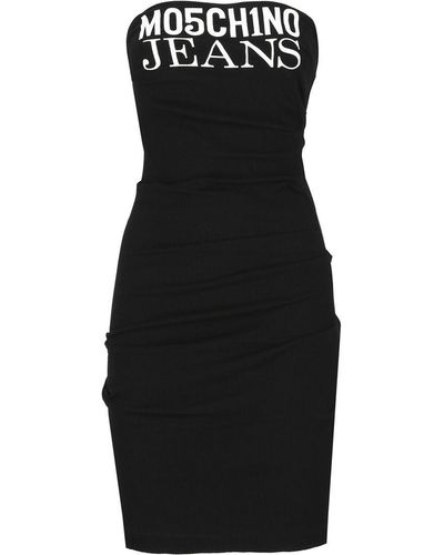 Moschino Jeans Dress With Logo - Black