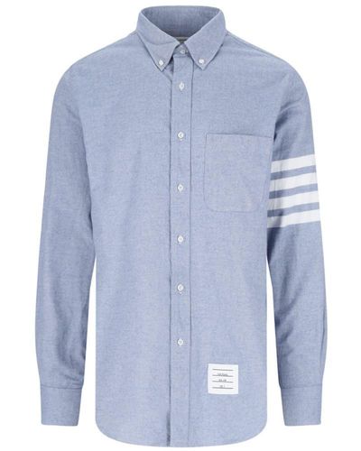 Thom Browne '4-bar' Shirt - Blue