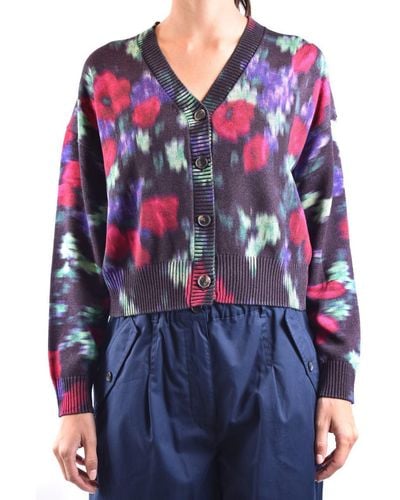 KENZO Multicolour Other Materials Cardigan - Blue
