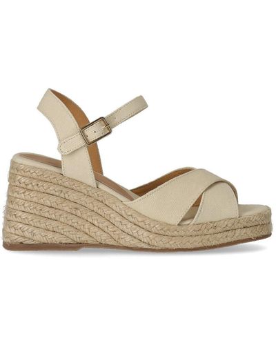 Castañer Castañer Thea Ivory Wedge Sandal - Natural