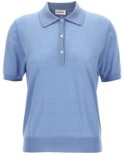 P.A.R.O.S.H. Knitted Shirt Polo - Blue