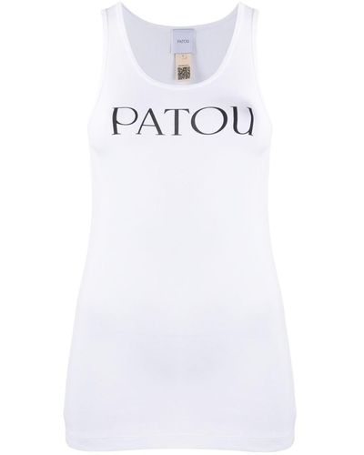 Patou Iconic Logo Tank Top - White