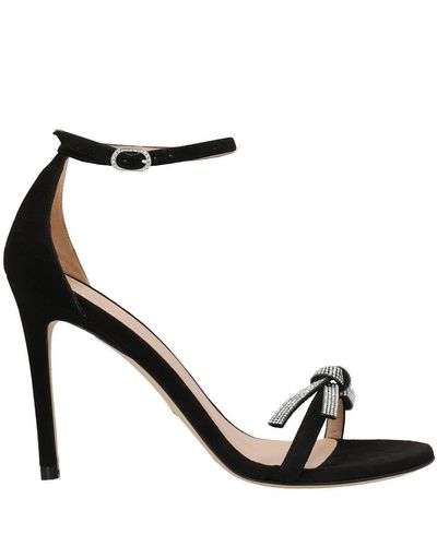 Stuart Weitzman , Nudist Sw Bow 100 Sandal, View All, - Black