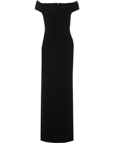 Solace London Maxi Dress Ines With - Black