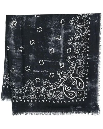 Destin Alvina Square 140X140 Scarf Accessories - Black