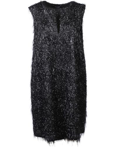 Fabiana Filippi Metallised Fibre Dress - Black