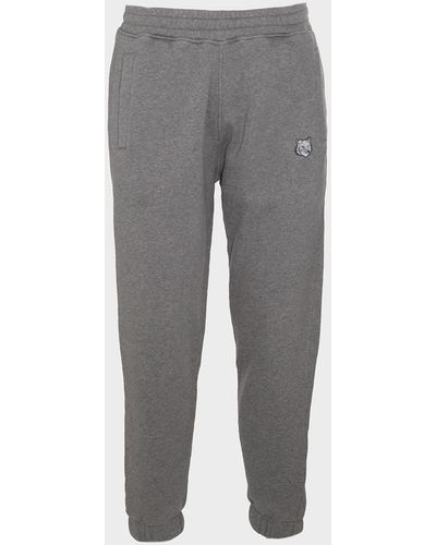 Maison Kitsuné Cotton Pants - Gray