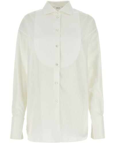 Bally Collared Sleeved Shirt - White