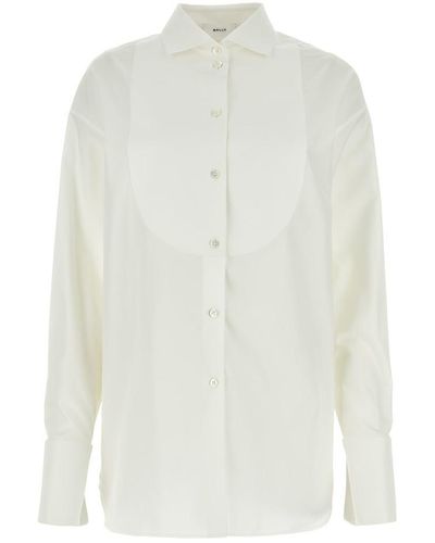 Bally Collared Sleeved Shirt - White