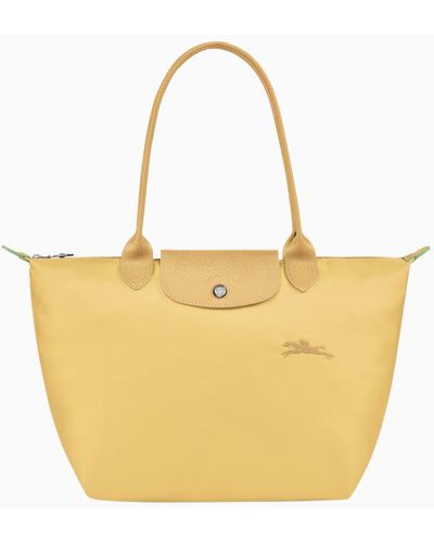 Longchamp Wheat Le Pliage Original M Bag - Yellow