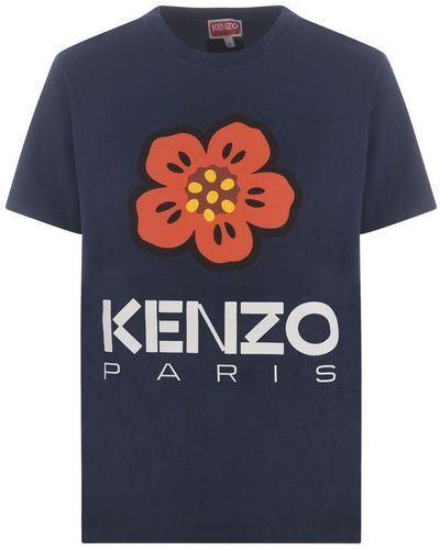 KENZO T-shirt "flower" - Blue