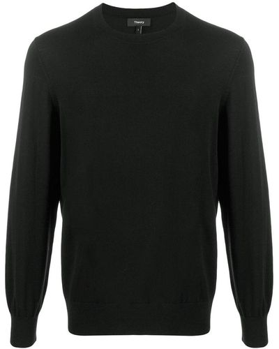 Theory Long Sleeve Knitted Jumper - Black