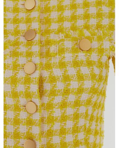 Tagliatore Rosy Cropped Jacket - Yellow