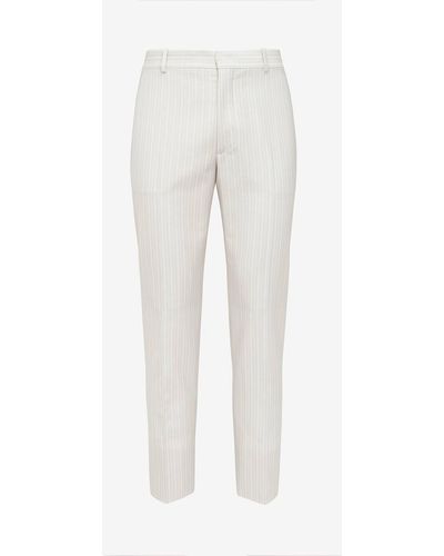 Alexander McQueen Tailored Cigarette Trousers Clothing - White