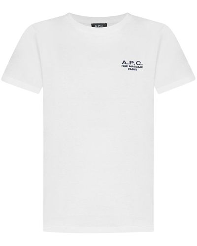 A.P.C. T-shirts - White