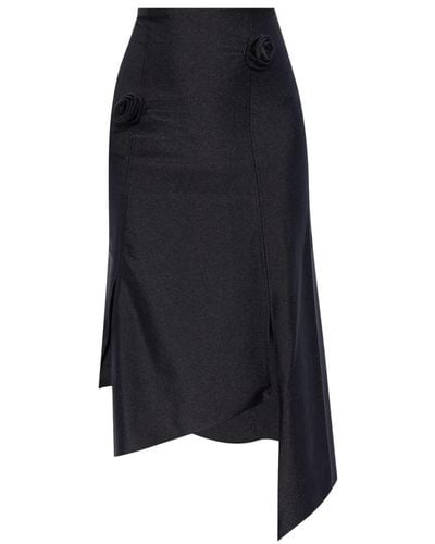 Coperni Asymmetric & Draped Skirt - Black