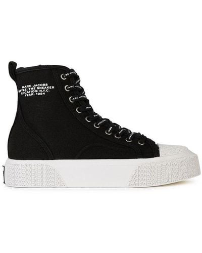 Marc Jacobs 'the High Top' Black Tela Sneakers