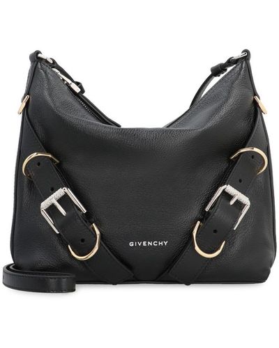 Givenchy Voyou Leather Crossbody Bag - Black