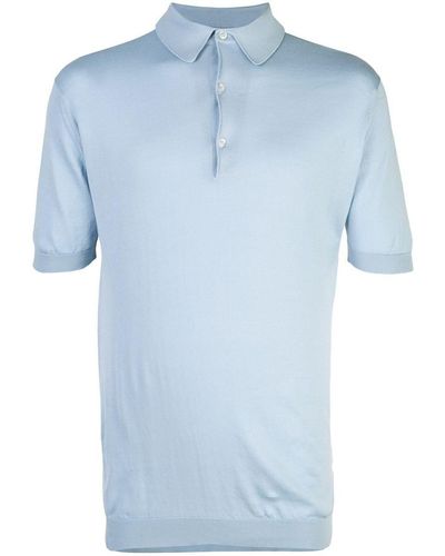 John Smedley Adrian Short Sleeves Shirt - Blue
