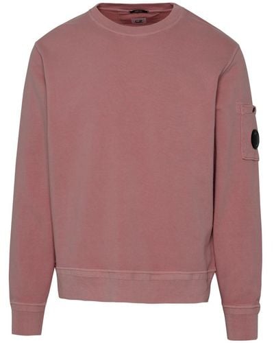 C.P. Company Old Rose Cotton Sweatshirt - Pink