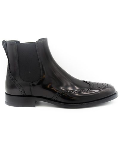 Tod's Leather Boots - Black