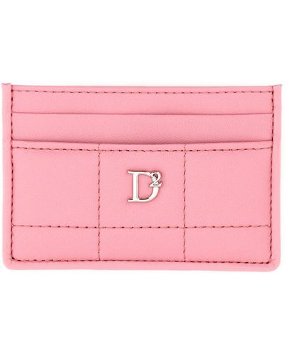 DSquared² Card Holder With Logo - Pink