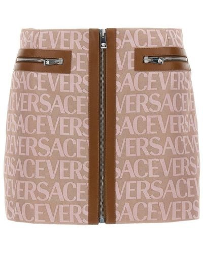Versace ' Allover' Capsule La Vacanza Skirt - Brown