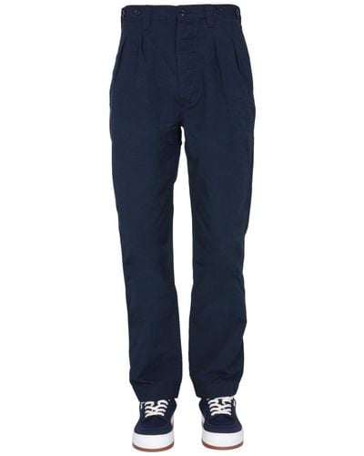 Nigel Cabourn Oversize Fit Trousers - Blue