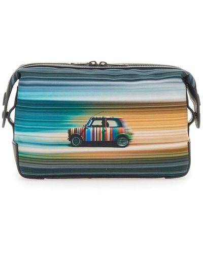 Paul Smith "mini Blur" Travel Clutch Bag - Blue