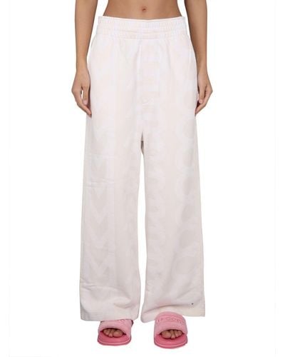 Marc Jacobs Monogram Cotton Fleece Pants - Pink