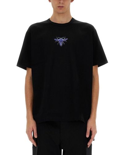 Junya Watanabe T-Shirt With Print - Black