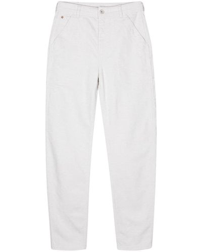 Emporio Armani Cotton Trousers - White