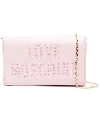 Liu Jo Synthetic Leather Crossbody Bag With Sequins - Pink