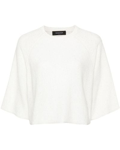 Fabiana Filippi Sequin Detail Sweater - White