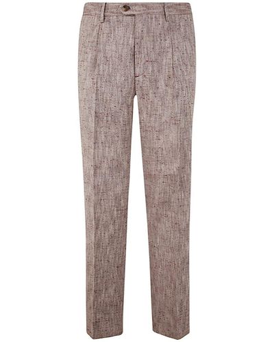 Etro Single Pleat Trousers Clothing - Grey