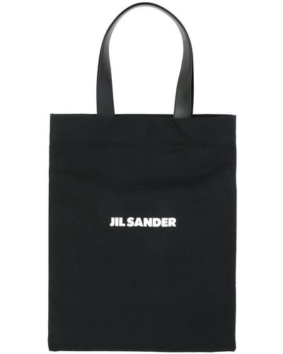 Jil Sander Tote Bag With Logo - Black