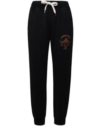 Casablancabrand Black Cotton Trousers
