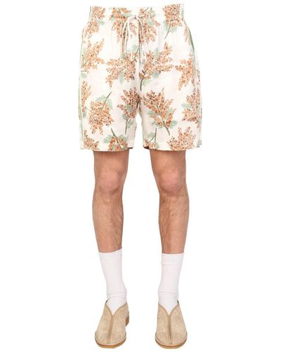MOUTY Bermuda Floral Print Shorts - Multicolour