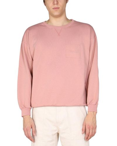 Philippe Model Logo Embroidery Sweatshirt - Pink