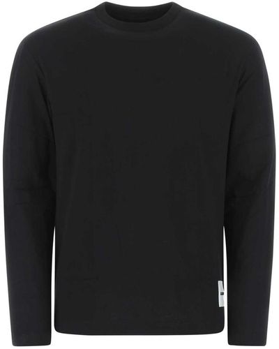 Jil Sander Black Cotton T-shirt Set