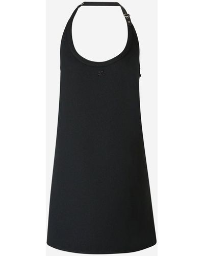 Courreges Mini Babydoll Dress - Black