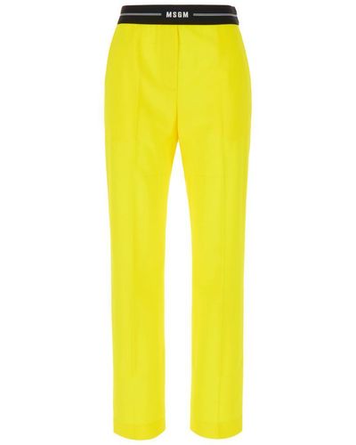 MSGM Pants - Yellow