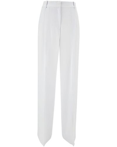 Michael Kors Wide Leg Tailored Trousers - White