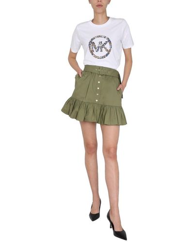 Michael Kors Cotton Skirt - Green