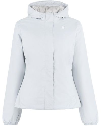 K-Way Lily Hooded Puffer Jacket - White