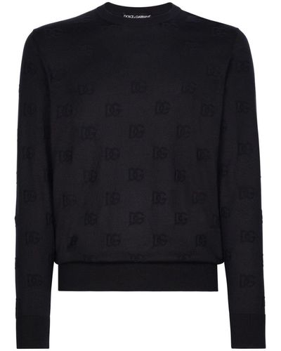 Dolce & Gabbana Dg Allover Sweater - Black